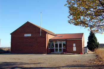 The Village Hall in November 2007 - site of Mogerhanger's first school